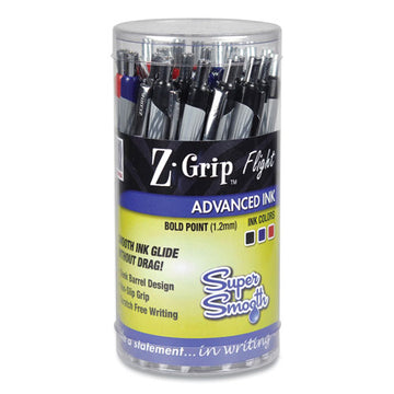 Zebra® Z-grip Flight Ballpoint Pen, Retractable, Bold 1.2 Mm, Assorted Ink And Barrel Colors, 36-pack freeshipping - TVN Wholesale